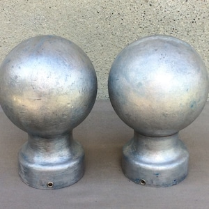 Paar große Post Finials, Vintage Architektenschutz