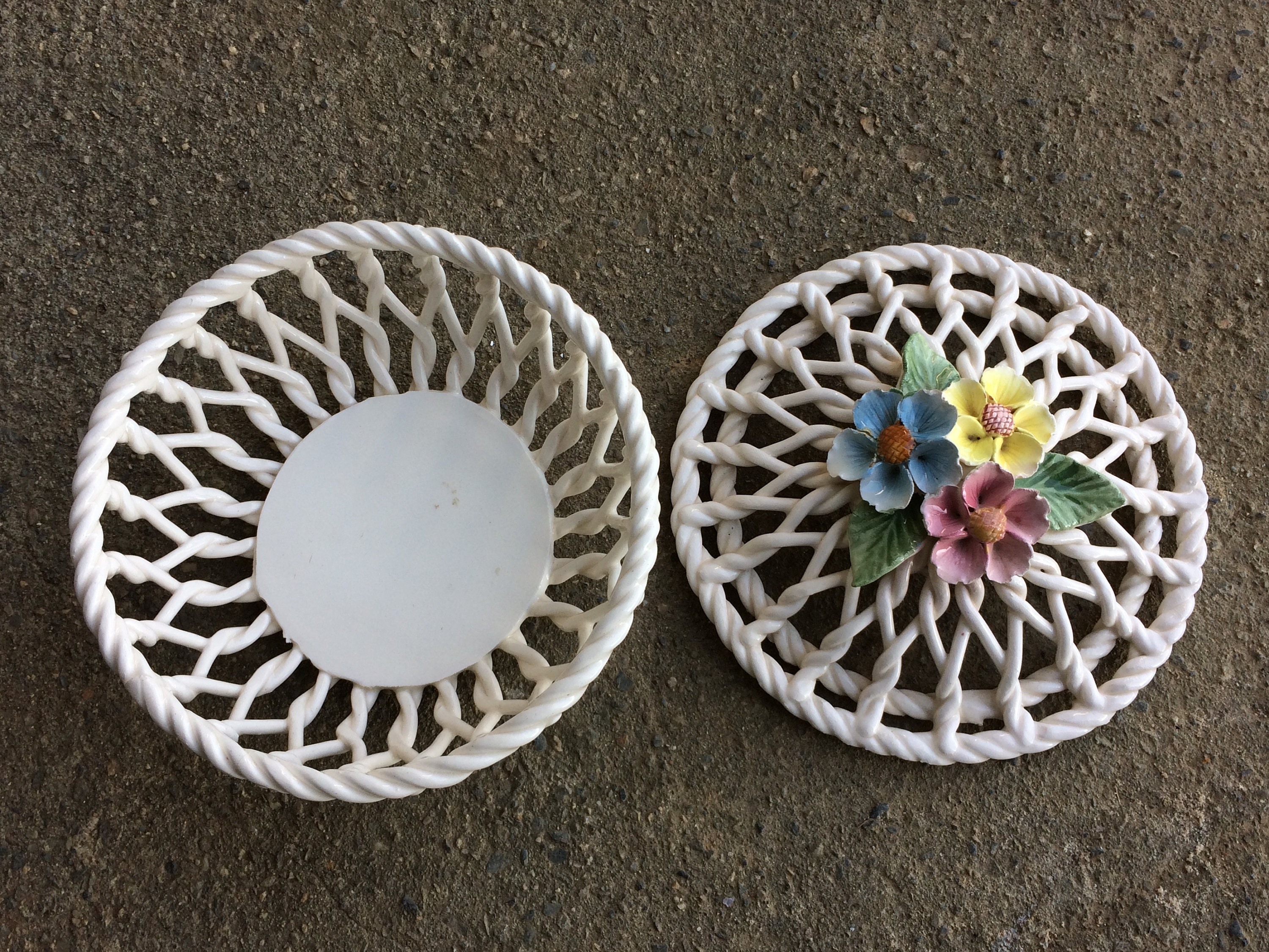 Potpourri Bowl Lattice Pottery Ceramic Trinket Pot With Lid Etsy