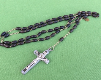 French Antique Rosary from Lourdes, Catholic Gifts, Found And Flogged