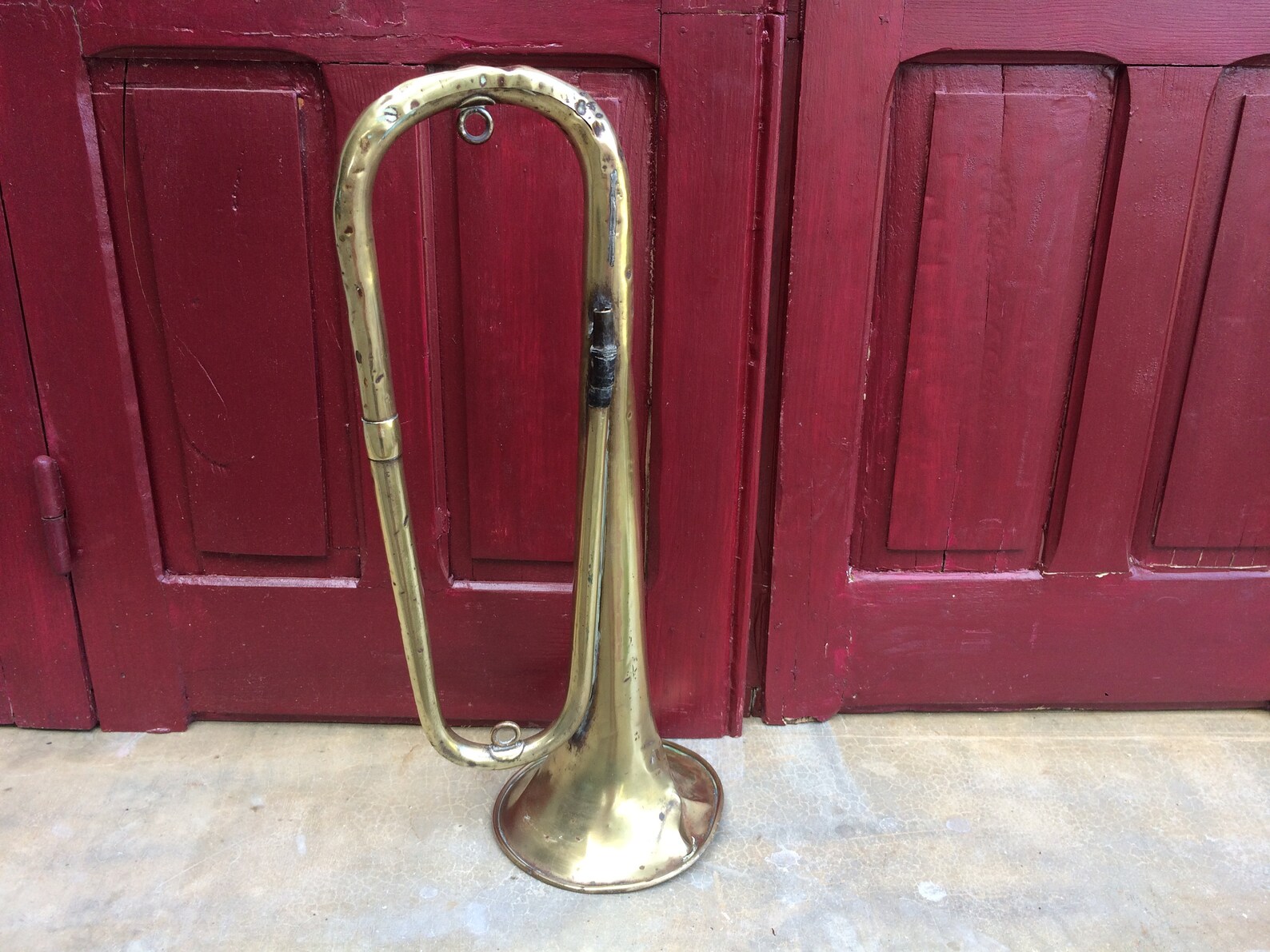 French Antique Bugle Horn Instrument Hunting Horn WW1 Brass Etsy