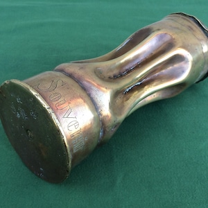 Peronne Trench Art Vase, WW1 Militaria