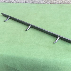 Metal Hook Rack, Wolfs Tooth Steel Hooks For Wall, Industrial Kitchen Decor