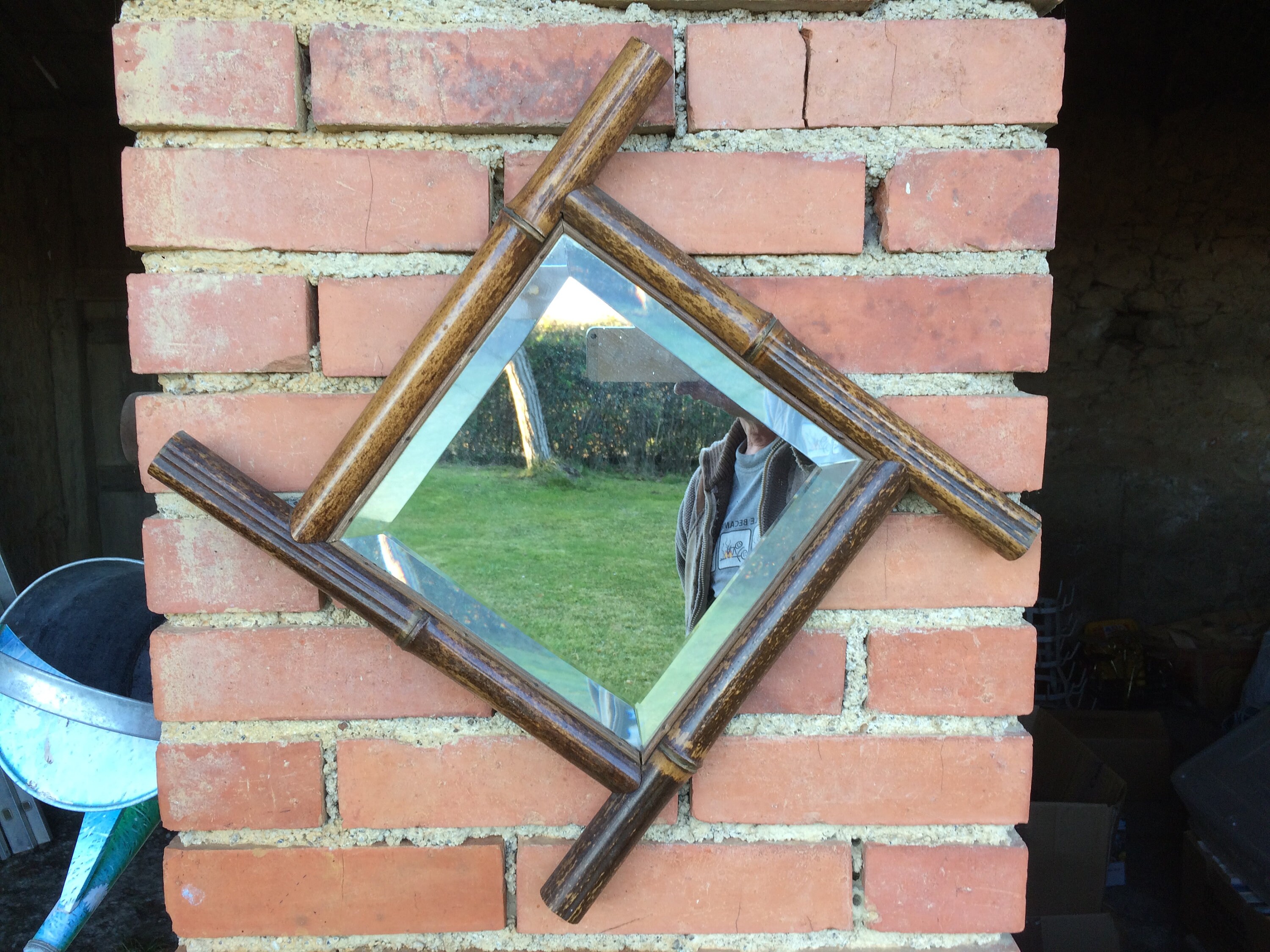 miroir En Bambou Art