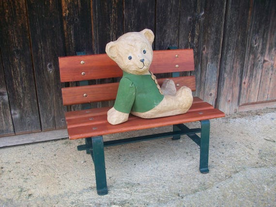 small wooden bench for dolls