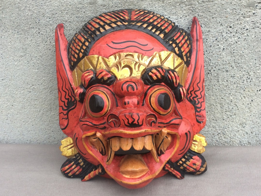 インドネシアの仮面、バリ島発のお祝い用壁飾り - Etsy 日本