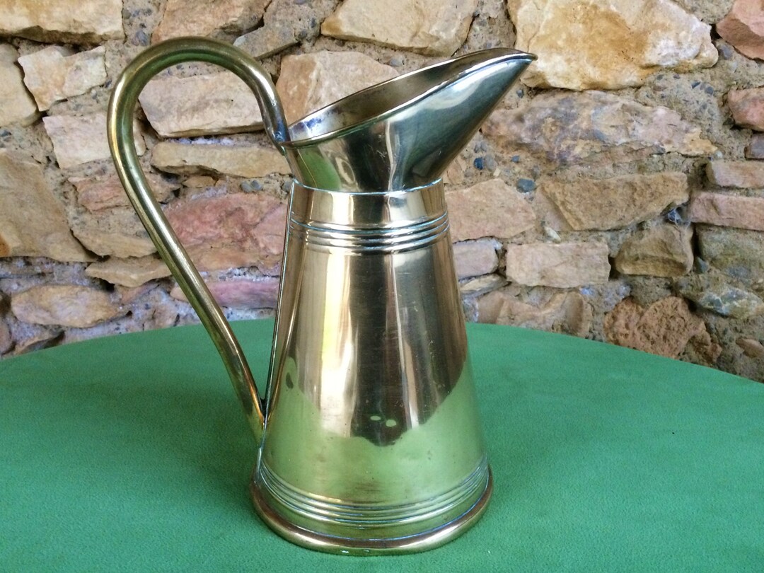 Antique Brass Pitcher, Small Can for Watering Indoor Plants - Etsy