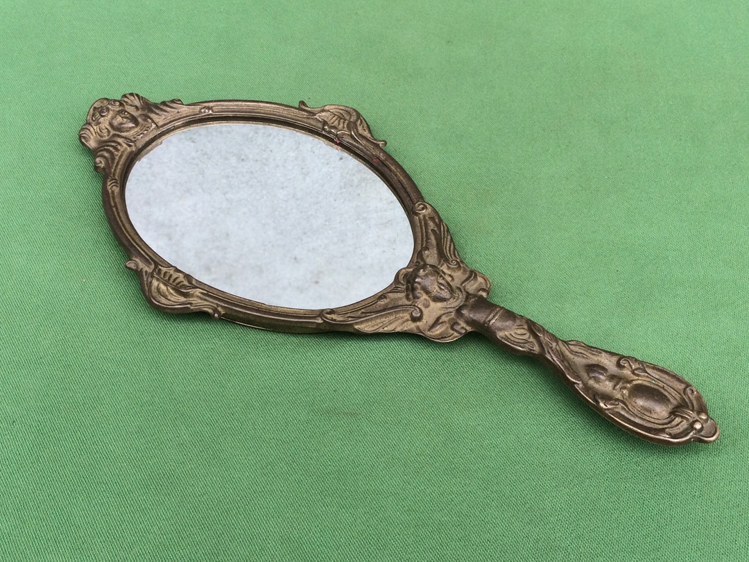 Antique Hand Mirror, Art Nouveau Vanity Decor - Etsy