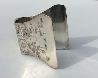 French antique silver 950 asparagus tongs, Minerve stamp, Alphonse