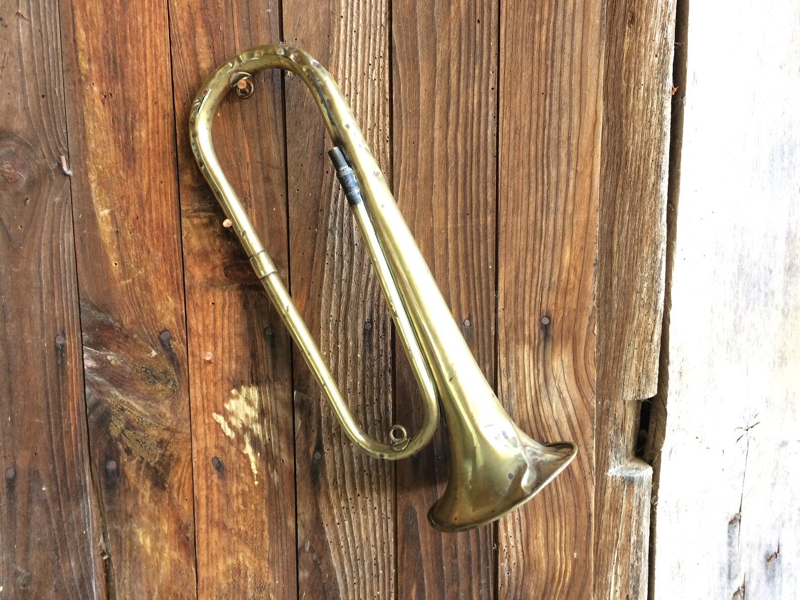 French Antique Bugle Horn Instrument Hunting Horn WW1 Brass Etsy