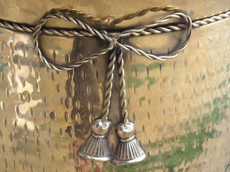 Gift For Mom Cache Planter Jardiniere Planter Large French Vintage Brass Indoor Planter or Jardiniere Bulb Planter