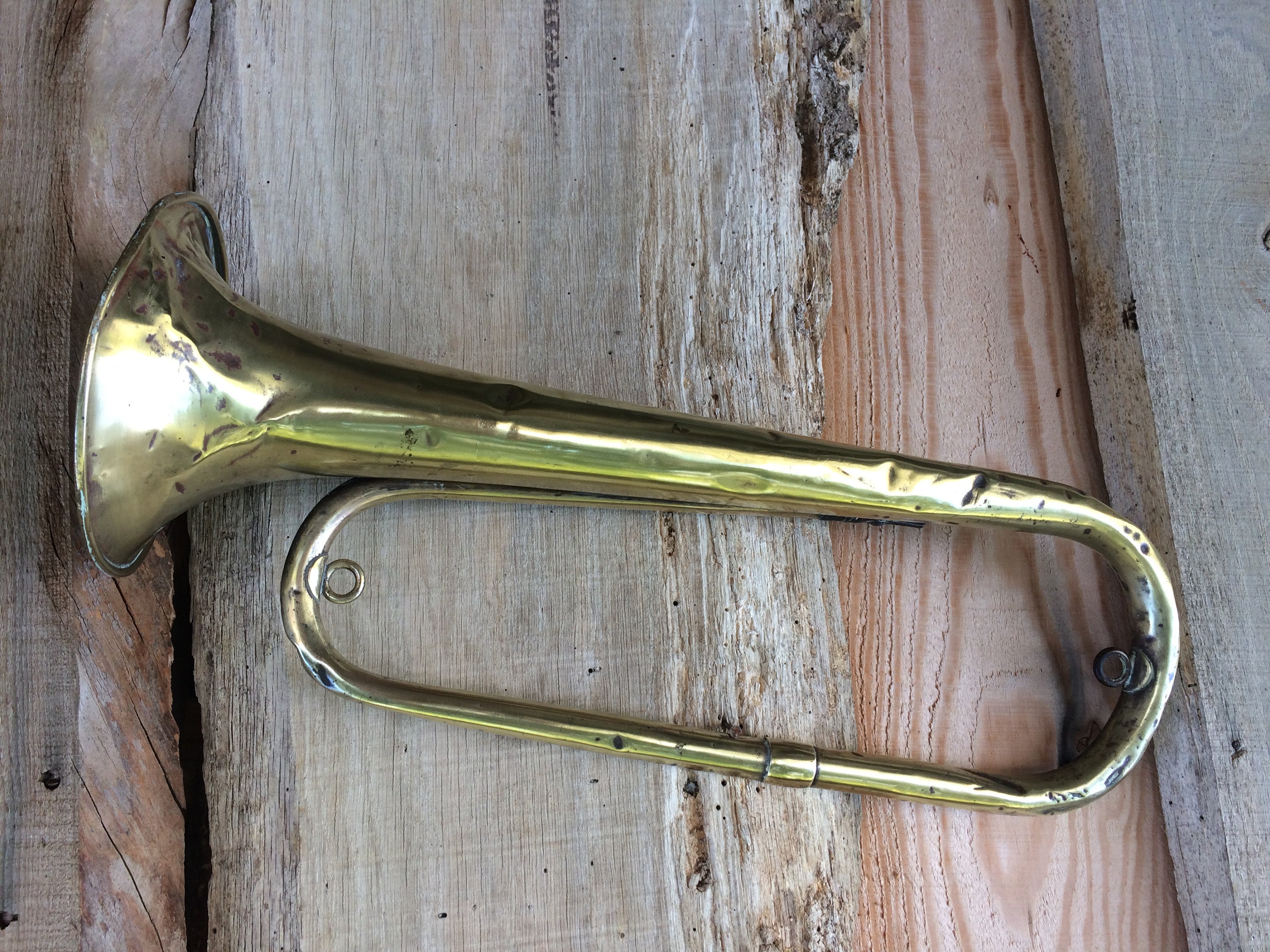 French Antique Bugle Horn Instrument Hunting Horn WW1 Brass Etsy