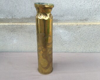 Trench Art Vase, Antique WW1 Militaria, Found And Flogged