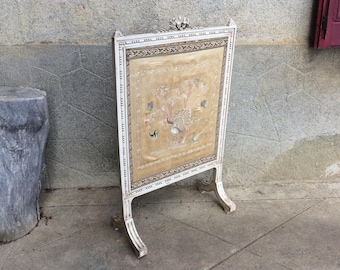 Victorian Fire Screen, Decorative Fireplace Summer Screen, Fireside Decor