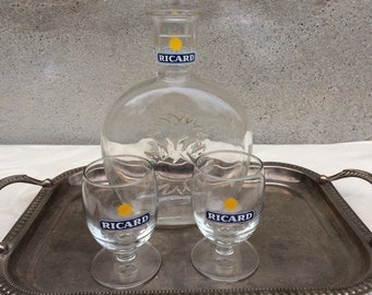 Ricard Pastis Pitcher Set, French Vintage Barware, Found And Flogged