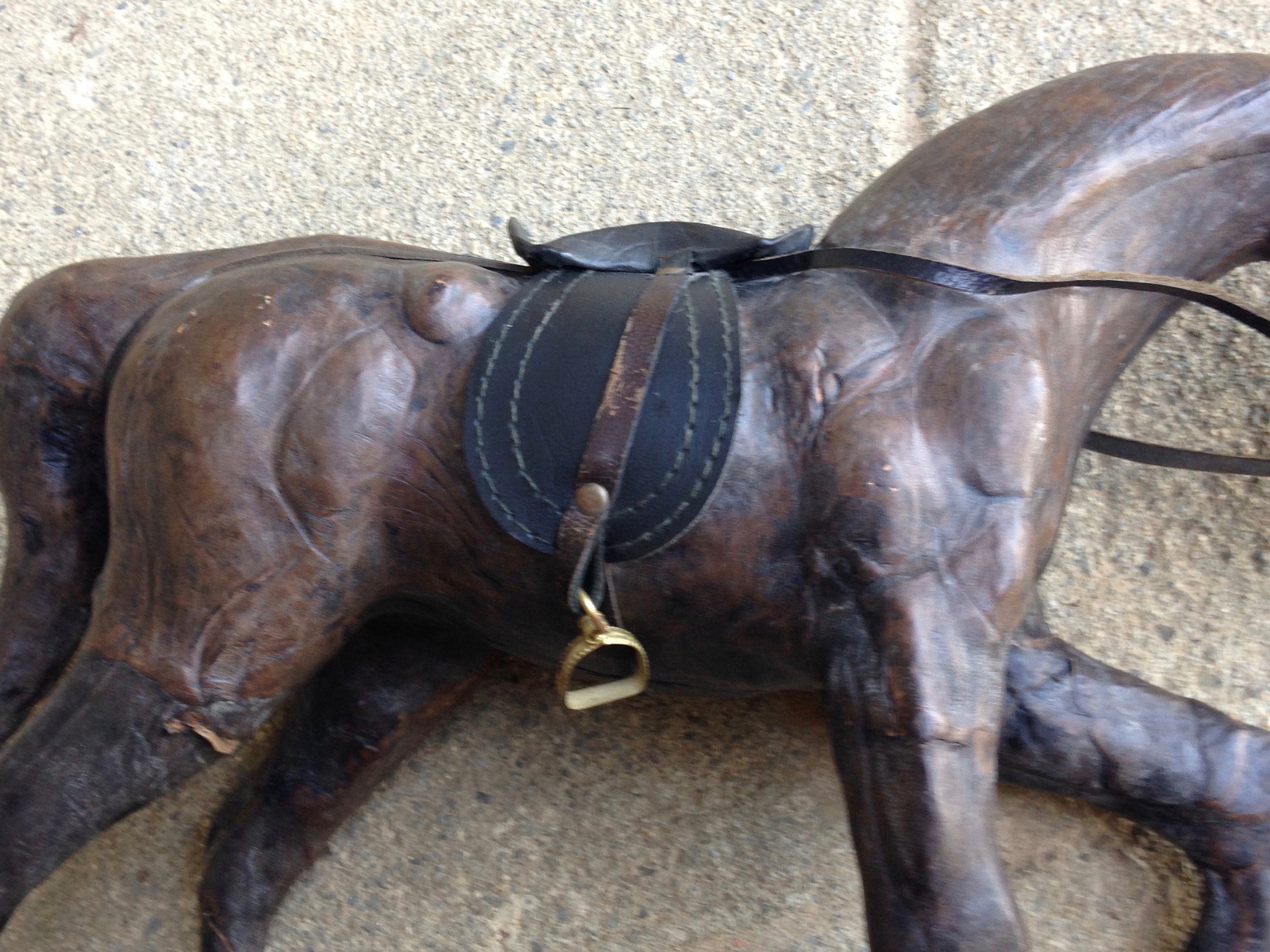 Leather Horse Statue or Figurine Horse Gifts Decor Vintage Etsy Australia