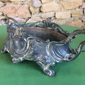 Art Nouveau Indoor Planter, French Jardiniere, Small Plant Pot Holders