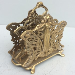 Briefständer Serviettenhalter, dekorativer Geldscheinhalter, Jugendstil Dokumentenhalter