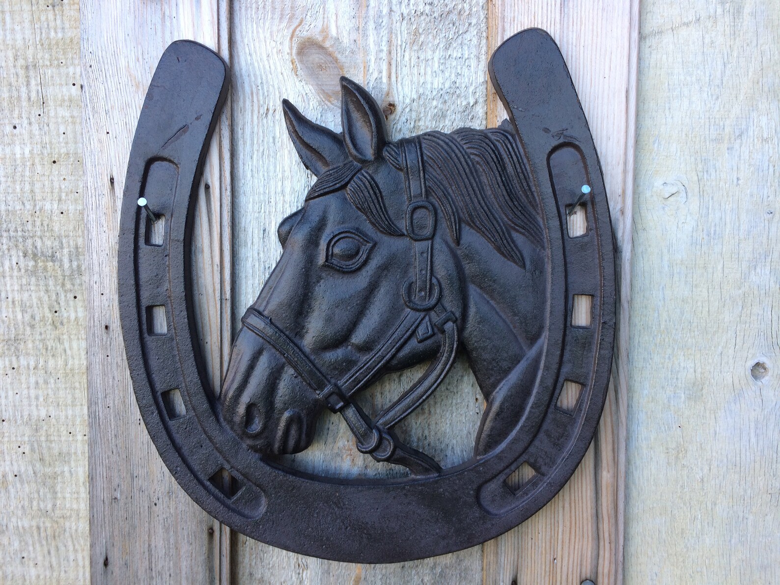 Cast Metal Horseshoe Wall Decor Horse Shoe Gift Wall hanging Etsy