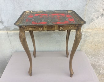 Vintage End Table, Italian Shabby Chic Coffee Table