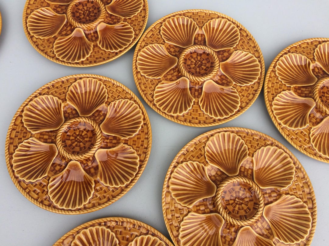 French Oyster Plate, Vintage Shellfish Server, Decorative Platters ...