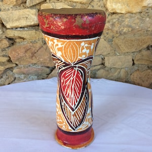 Handmade Ceramic Drum, African Percussion Instrument, Music Room Decoration
