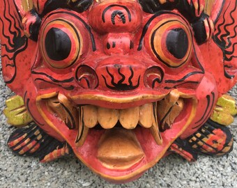 インドネシアの仮面、バリ島発のお祝い用壁飾り - Etsy 日本