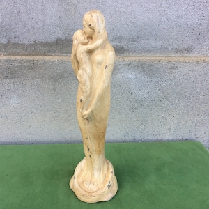 Mother And Child Sculpture, Large Art Deco Statue