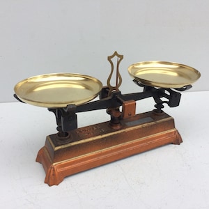 Antique Balance Scale, French Kitchen Decoration