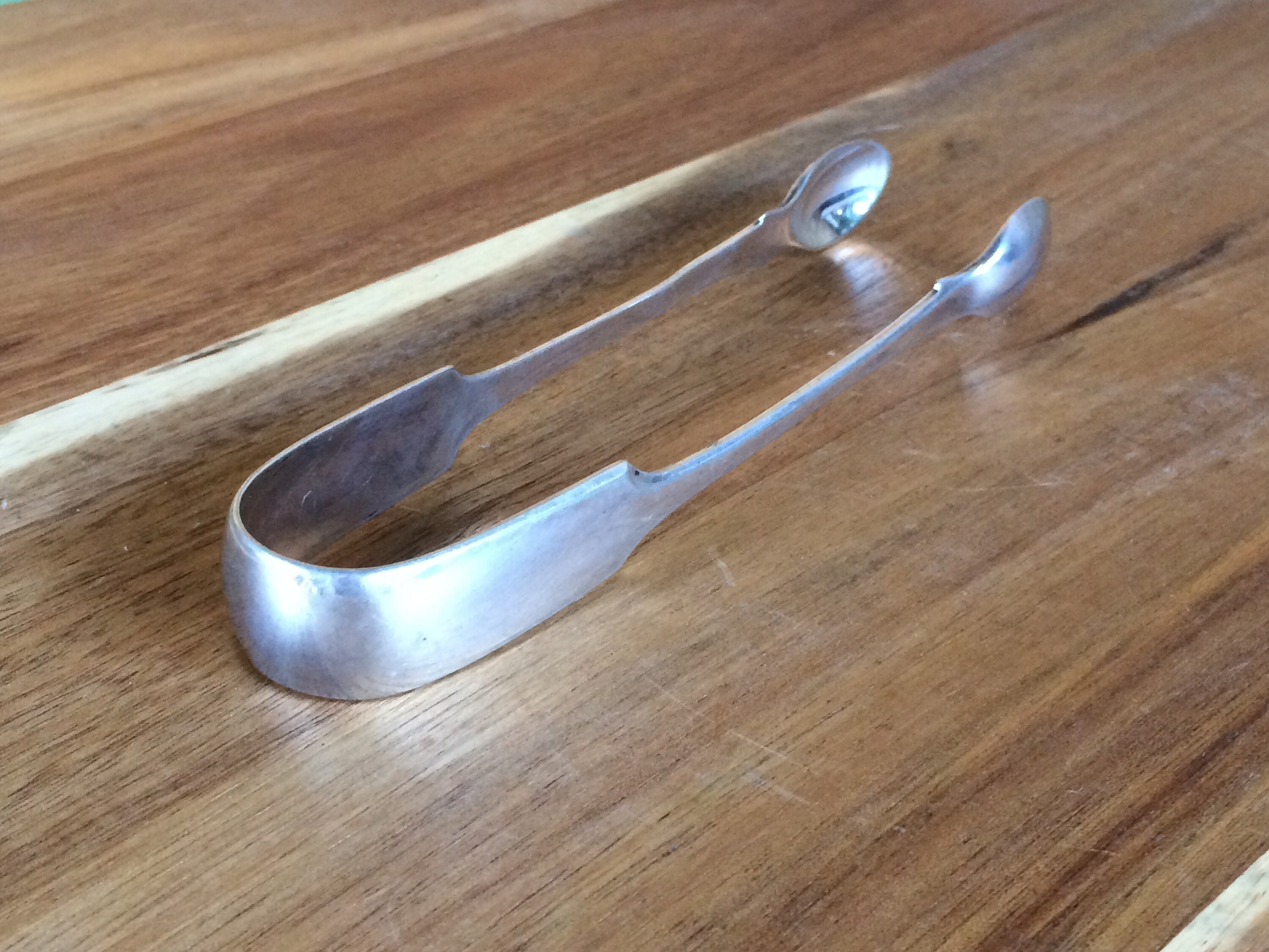 シルバーのシュガートング ビンテージ北欧雑貨/スウェーデン製/シルバー（純銀）/シュガー