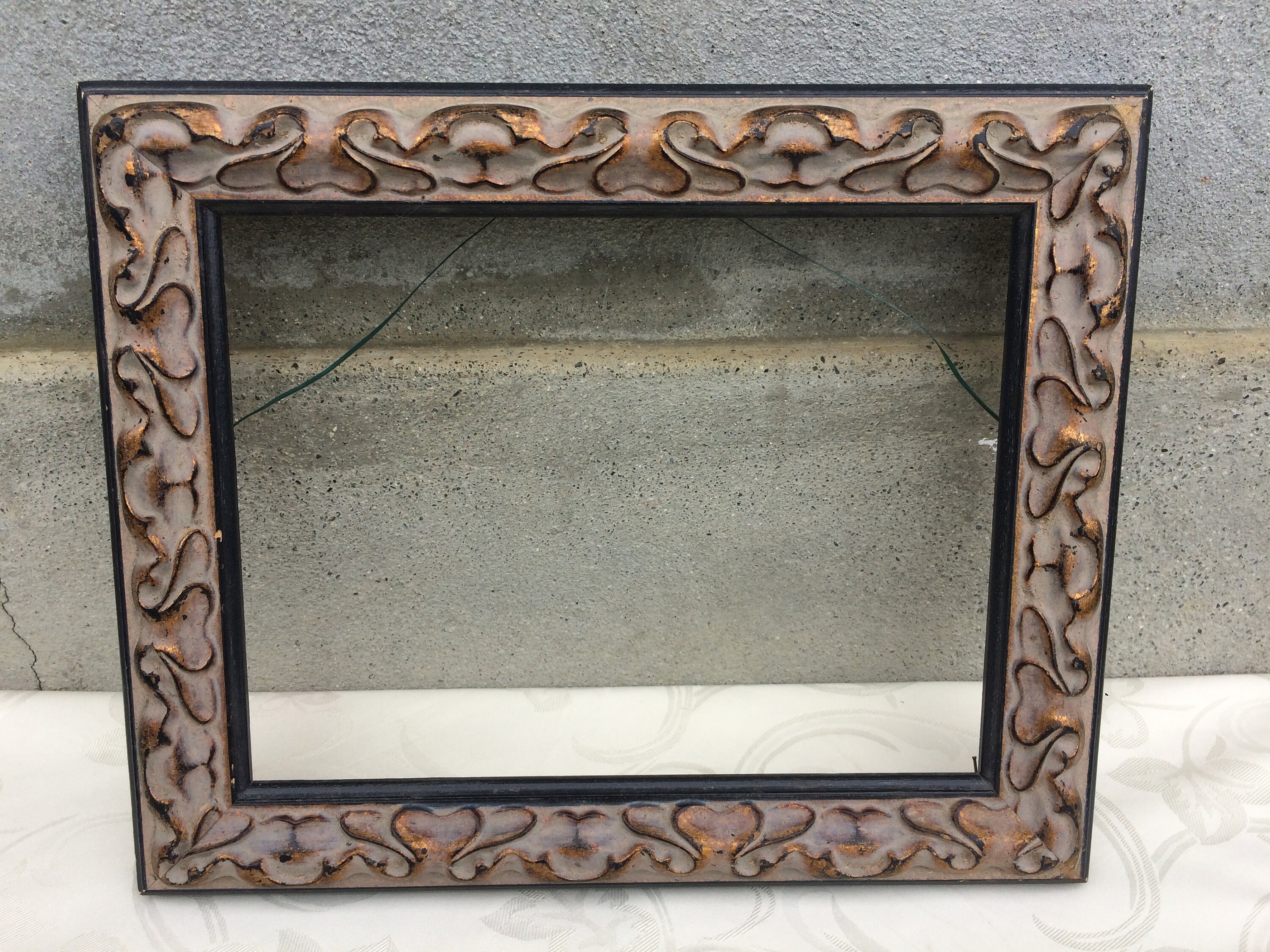 Cadre Photo Vintage Grand Cadre en Bois à Motifs 3D Pour L'orientation Portrait ou Paysage, Fournitu