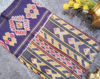 Purple ikkat silk