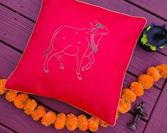 Kantha work pillow cases