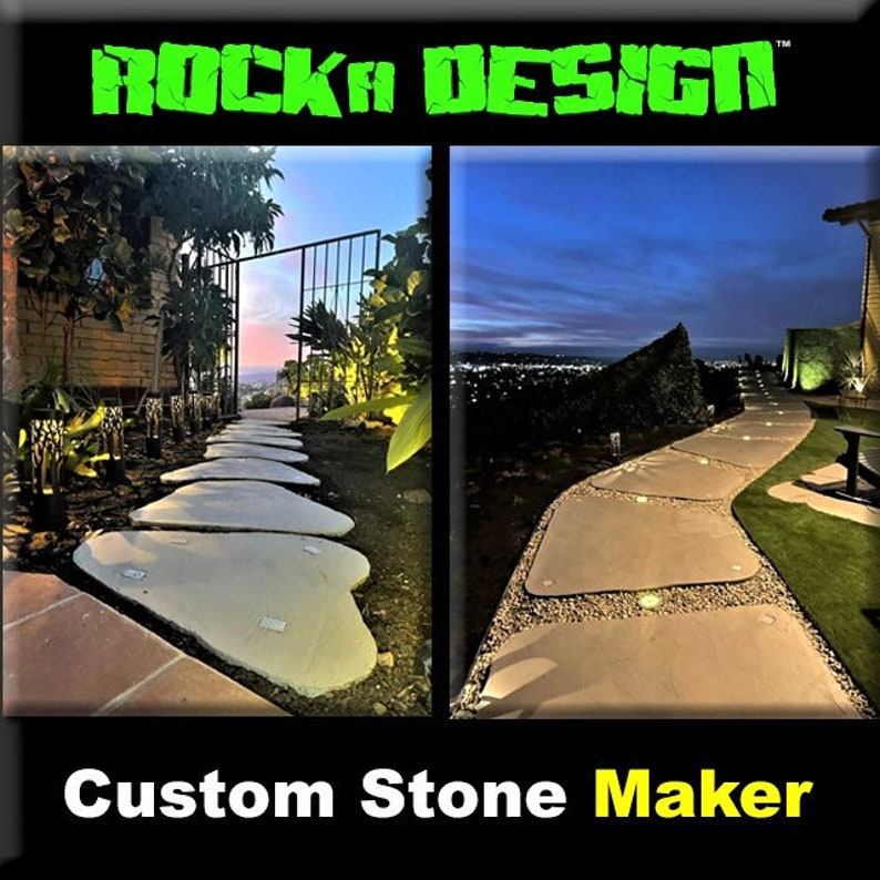 Stepping Stone DIY Walk Maker Mold Concrete Stones Garden Path Patio Walkways image 3