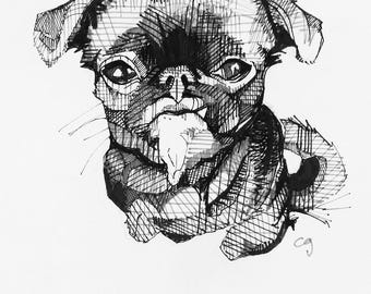 Ritratto personalizzato dell'animale domestico - Grafica