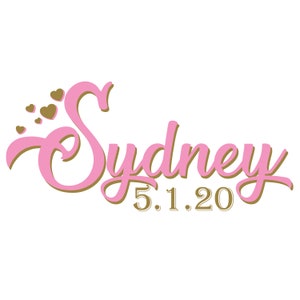 Gold Hearts Bat Mitzvah Logo