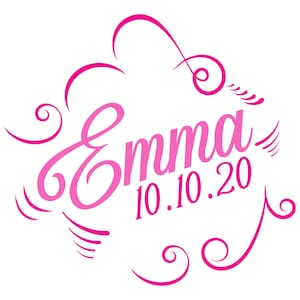 Swirly Bat Mitzwa Logo