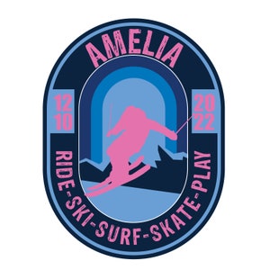 Skiing Bar and Bat Mitzvah Logo