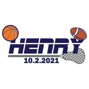 Lacrosse Sports Basketball Bar and Bat Mitzvah Logo