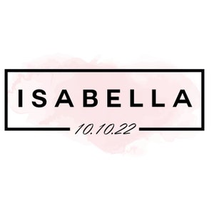 Watercolor Bat Mitzvah Logo