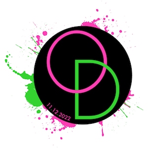 Graffiti Neon Bar and Bat Mitzvah Logo