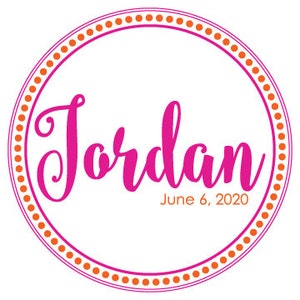 Preppy Colorful Script Bat Mitzvah Logo