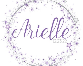 Glitter Stars Bat Mitzvah Logo
