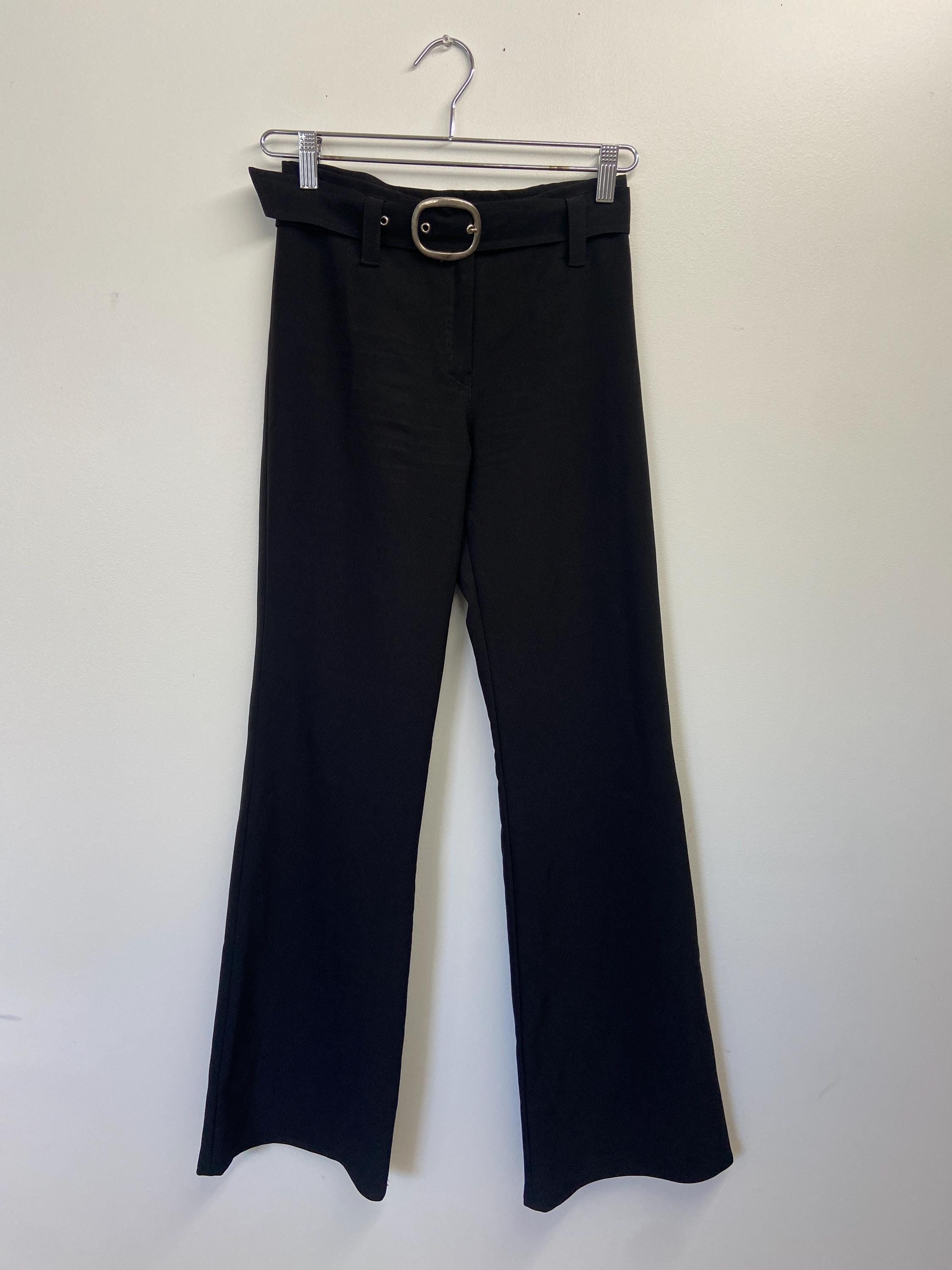 Black Flared Pants 90s - Etsy
