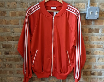 red white striped jacket