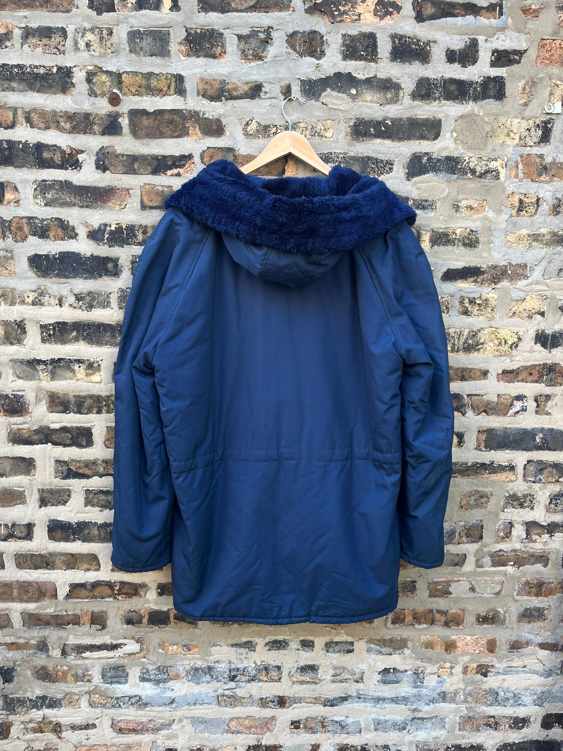Vintage Sears Work Leisure Jacket Fur Collar Size Medium