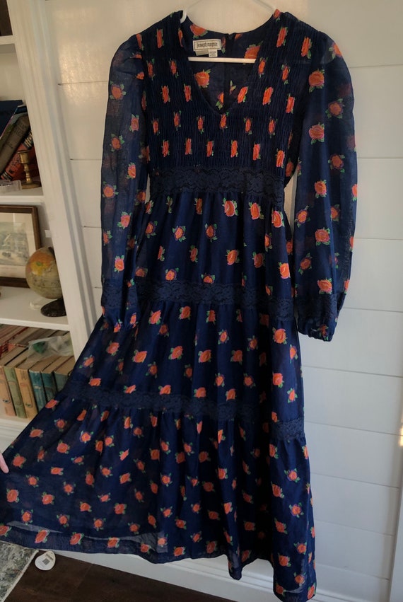 Vintage Vintage Joseph Magnin maxi boho dress