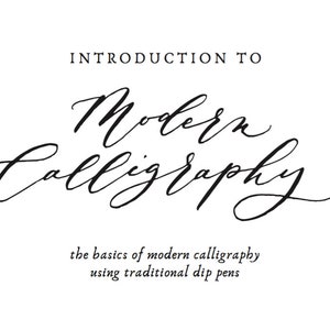Anfänger moderne Kalligraphie digitales Arbeitsbuch - Sofortiger Download, druckbare Arbeitsmappe/Leitfaden, Kalligraphie Exemplar, Hanschrift