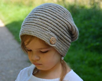 CROCHET PATTERN - The Ridgeway Slouchy (Toddler, Child, Teen, Adult sizes) - crochet hat pattern crochet slouchy -Instant PDF Download