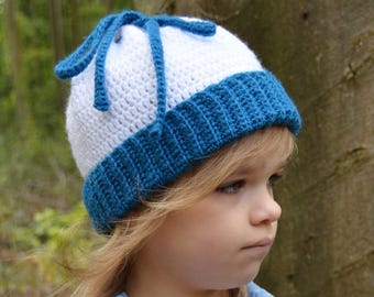 CROCHET PATTERN - The Alpine Messy Bun Hat (Toddler, Child, Teen, Adult sizes) - crochet hat pattern crochet beanie -Instant PDF Download