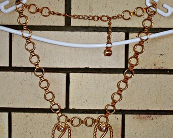 Vintage 80s Chain Belt. Statement piece. Made in America. One of a kind